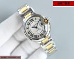TW Factory Cartier 33*10MM NH05 Movement Two-tone Gold Bracelet Sapphire Glass Couple fake watches shipped from USA